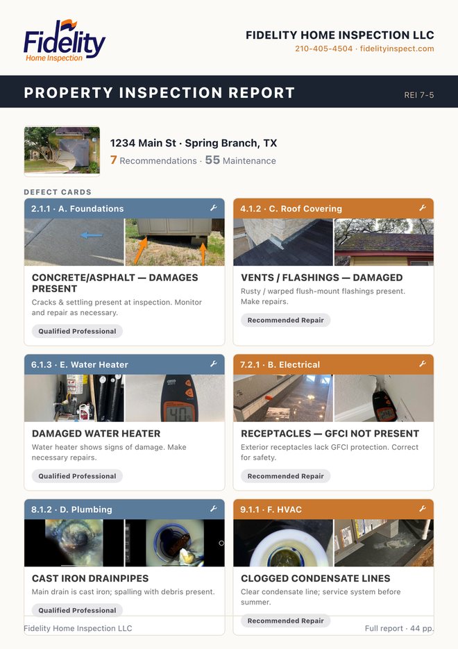 A Fidelity Risk Report — defects photographed and priced